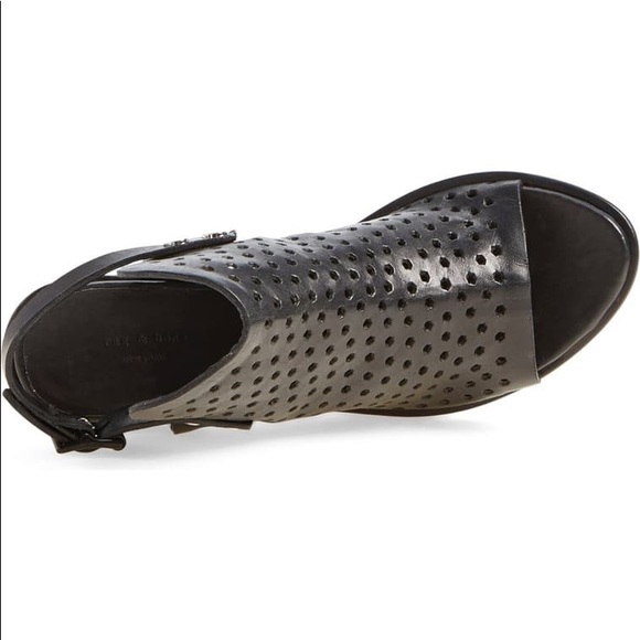 $495 Rag and Bone leather perforated sandals US8.5 - Picture 4 of 7